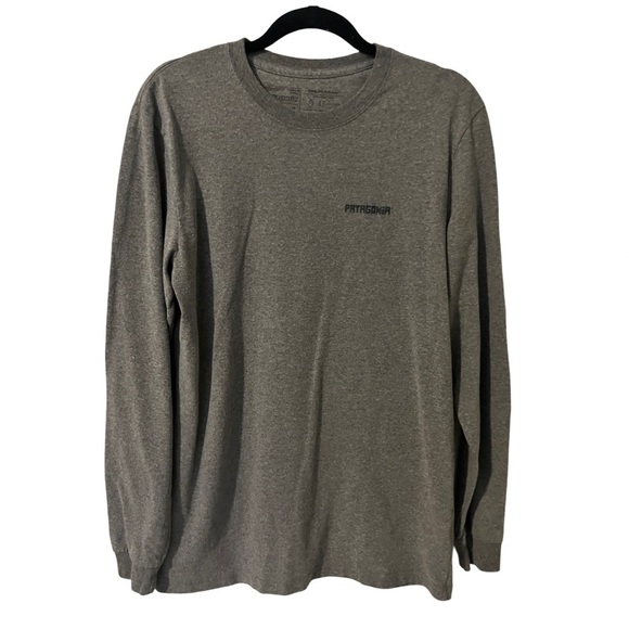 Patagonia Responsilbilli-tee Regular Fit Gray Long Sleeve Men Size Medium - Picture 1 of 7